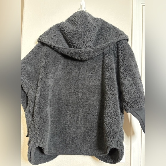 Nordic Beach Black Teddy Sherpa Jacket   Very Thick/ Soft Fabric, Hood, Pockets - Picture 16 of 16